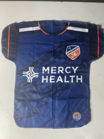 (1) FC Cincinnati 2023 RALLY TOWEL Mercy Health Jersey Cover