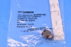 ITT Cannon Circular MIL Spec Connector 13 Position MKJ3 Series MKJ3A6W8-13SN - Picture 1 of 2