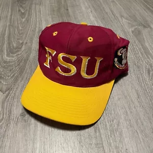 Vintage Florida State Seminoles FSU Signatures College Football Hat Fitted 7 1/4 - Picture 1 of 6