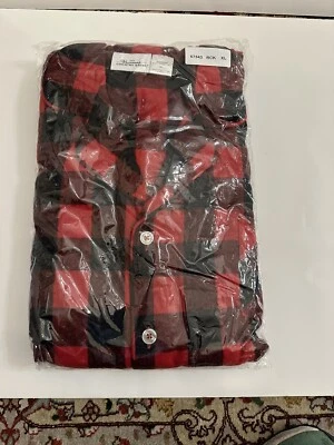 Conjunto de pijama para hombre Vermont Country Store rojo a cuadros franela de algodón talla XL NUEVO Foto 1 de 4