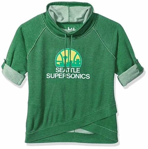 NBA Touch by Alyssa Milano Seattle Supersonics Retro Women's Wildcard Sweatshirt Cover