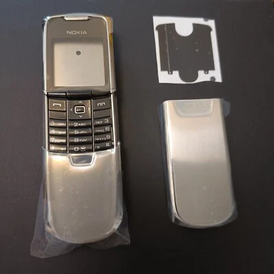Nuevo Nokia 8800 Clásico Plateado Teléfono Móvil Repuesto Cubierta Carcasa Fundas Estuche Foto 1 de 4