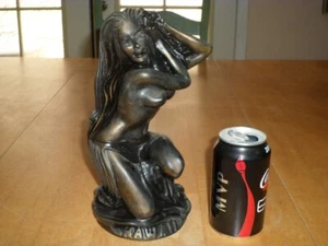 [Alii Gold Brand] Hawaii Hula Girl TOP LESS Dancer Figurine Statue 10" Tall - Picture 1 of 11