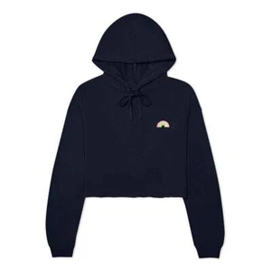 Dalix Rainbow Midweight Fleece Cropped Hoodie (Glow in the Dark) - Picture 1 of 94