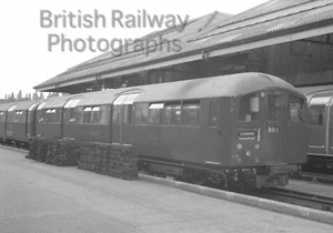 Larger Negative London Transport Tube Stock 1938 D End Driving Car at Acton 1954 - Picture 1 of 1