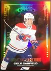 2021-22 UD Stature Rookies Red Photo Variant /33 Cole Caufield #121 Rookie RC