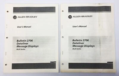 Allen-Bradley Bulletin 2706 Dataliner Serie DL20 Manuale 2706-81 [Lotto di 2] NOS - Immagine 1 di 4
