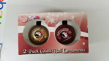 Florida State Seminoles 2 pack Holiday Ornaments 3 inch Team Logo Glass Balls
