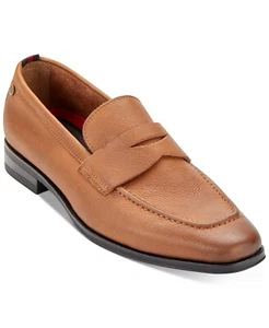 Dkny 250353 Mens Lance Penny Leather Loafers Brown Size 8.5 Medium - Picture 1 of 4