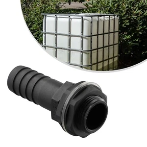 IBC Tank/tank Outlet To 1 Barb Water Butt Overflow Connector Plastic 25 Pagoda - Picture 1 of 12