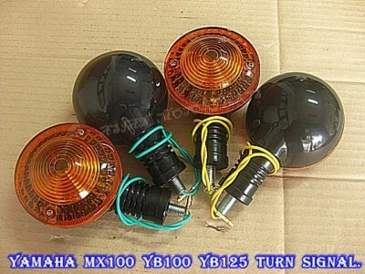 Fit YAMAHA MX100 YB100 YB125 DT100 RS100 RS125 F&R TURN SIGNAL SET  [as423] Foto 1 de 4