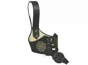 Trinkhorn Halter Keltischer Knoten Leder schwarz 0,3-0,5l Halter Lederhalter - Bild 1 von 4