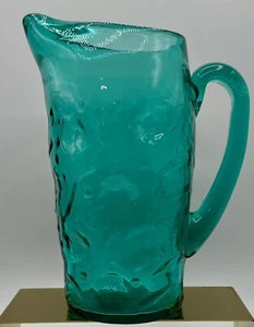 Brocca da tè/cocktail ghiacciata 36 oz verde Morgantown vintage - Foto 1 di 4