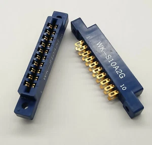 2 PCS. Card edge connector 20p. (2x10) 3.96mm solder eylet lug mounted - Picture 1 of 1