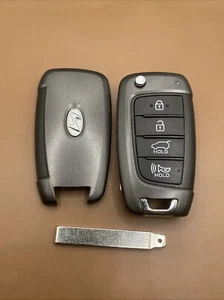 OEM MINT Hyundai Santa Fe TQ8-RKE-4F39 Remote Flip Key Fob 95430-S2100 4 BUTTON - Picture 1 of 7