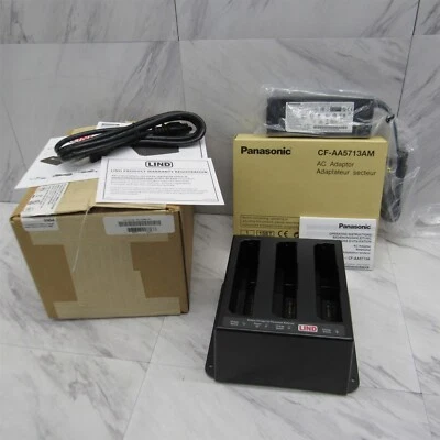 NUEVO Panasonic Toughpad FZ-G1 3 bahías intercambio en caliente cargador estación base adaptador Foto 1 de 4