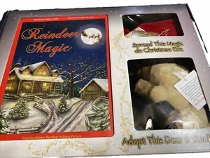 Reindeer Magic Charles Cooley Box Set w/ Book, Reindeer & Santa’s Gift Bag - Picture 1 of 6