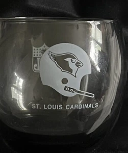 10 Vintage ‘70s NFL St. Louis Cardinals Football Smoked Lowball 10 Oz. Tumblers - Picture 1 of 5