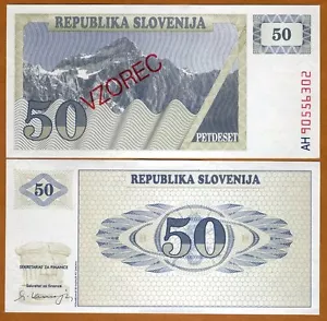 SPECIMEN, Slovenia, 50 (Tolarjev), 1990, P-5s1, UNC - Picture 1 of 1