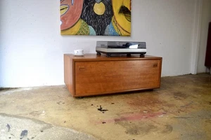 Vintage Danish Teak Lowboard 60er Sideboard Hifi Schrank Kommode Mid Century - Bild 1 von 6