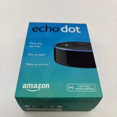 全新 Amazon Echo Dot 第 2 代 智能扬声器 黑色 — 第 1/4 张图片