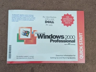 Dell Microsoft Windows 2000 Professional Reinstallation CD W2K+SP3 New - Image 1 of 4