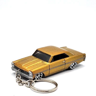 1966 Chevy Impala Gold Custom 1/64 Scale Diecast Model 🎁 GREAT GIFT 🎁 - Image 1 of 4
