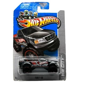 Equipo de ciclismo Mattel Hot Wheels 2013 HW City "Ford F-150" negro/plateado - Imagen 1 de 2