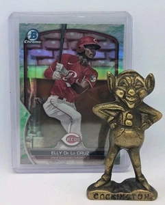 2023 Bowman #BCP-65 Elly De La Cruz, Reds - Chrome Lunar Glow Refractor Parallel - Picture 1 of 3