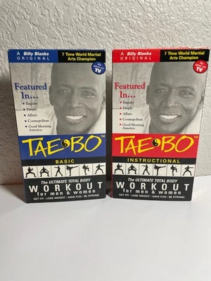 TAE BO Basic & Instructional VHS Billy Blanks Ultimate Total Body Exercise 1998 - Image 1 of 2