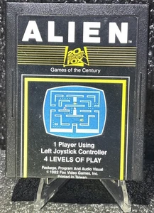 Alien Atari 2600, 1982 Game Cartridge 20th Century Fox Video 1 Player - Picture 1 of 4