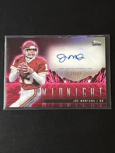 2024 Topps Midnight - Joe Montana Auto 29/99 - Horizon Signatures - Chiefs - Imagen 1 de 2