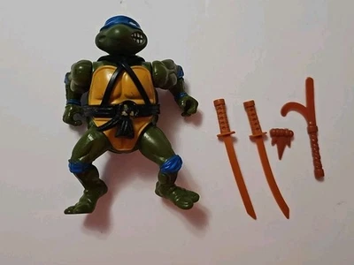 1988 TMNT Cabeça Macia LEONARDO Teenage Mutant Ninja Turtles QUASE COMPLETO extra Blt - Imagem 1 de 4