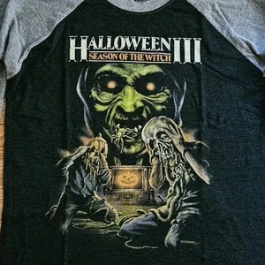 Halloween 3 Season of the Witch Horror Movie Promo Raglan T Shirt Medium - Picture 1 of 7