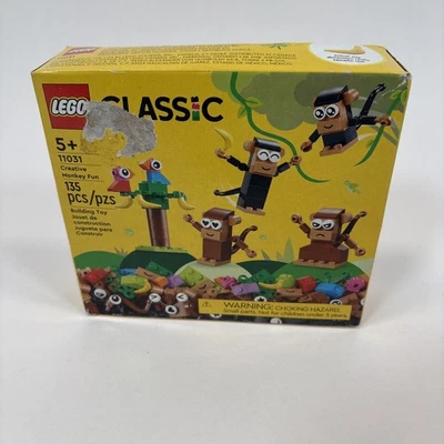LEGO Classic 11031 Creative Monkey Fun 135 Piece Set New Sealed / Damaged front - Image 1 of 4