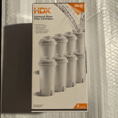 HDX F003 8-Pack Universal Water Filter Cartridges (Compatible W/ Brita Pitchers) - Image 1 of 4