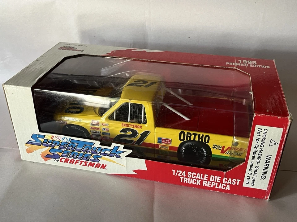 Camión diecast NASCAR Super Truck Series de Craftsman escala 1/24 1995 Premier #21 Foto 1 de 4