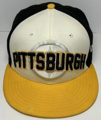 New Era 9Fifty 匹兹堡钢人队棒球帽 NFL 平沿帽 AFC 北标志 — 第 1/4 张图片