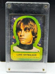 1977 TOPPS STAR WARS STICKER #1 LUKE SKYWALKER NEAR MINT VINTAGE SERIES 1 - Picture 1 of 6