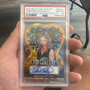 2025 Metal Pop Century Christina Applegate Signed Card GEM MT 10 1/1 - Picture 1 of 2