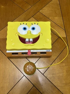 SpongeBob SquarePants V Tech Toy Educational Laptop 15 Activities TESTED - Picture 1 of 7