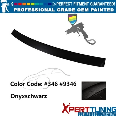 Fits 10-16 Benz E-Class W212 4Dr OE Style Painted #346 Black Roof Spoiler ABS Foto 1 de 4