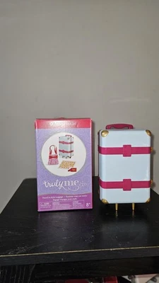 AMERICAN GIRL DOLL Travel in Style Luggage Retired 2017 Blue Rolling Suitcase - Image 1 of 4