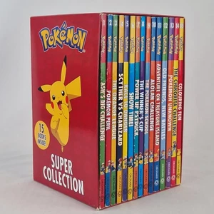 Pokemon 15 Book Paperback Super Collection box set - Imagen 1 de 14