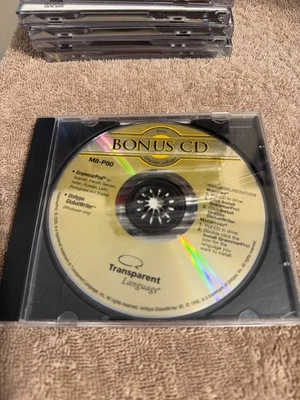 CD de bonificación GrammarPro!/Unitype GlobalWriter CD de lenguaje transparente M8-P80 Foto 1 de 2