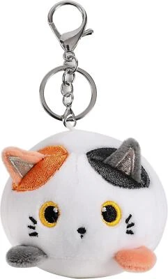 I-TOTAL® Schlüsselanhänger mit Haken Plüschtier 10 x 11 x 9 cm Katze
