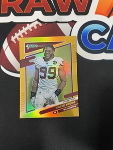2021 DONRUSS PREMIUM GOLD FOIL PRESS PROOF VARIATION CHASE YOUNG WFT - Picture 1 of 2