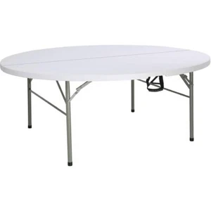 Bolero Centre Folding Table Round White Top - 180cm - Picture 1 of 6