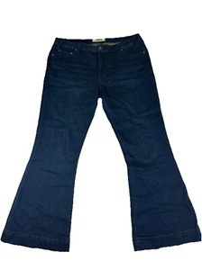 Rock & Roll Denim Jeans Women’s Size 36x32 Mid Rise Wide Leg Trousers - Picture 1 of 15