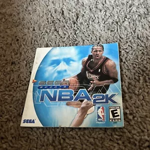 NBA 2K SEGA Dreamcast Instruction Manual Only - Picture 1 of 2